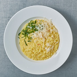 Risotto op Milanese wijze met saffraan Risotto op Milanese wijze met saffraan